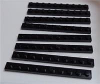 LEGO Parts & Pieces 4477 - 447726 PLATE 1x10 Black x8