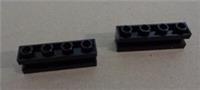 Lego Part 2653 - 265326 Modified 1x4 Brick With Groove Black x2**