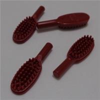 LEGO Spare Parts 3852 6468343 Hair Brush Dark Red x4