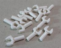 lego 48729 41005 - 6278152 stick spanner holder clasp hand claw White x12