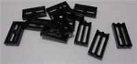 LEGO Parts & Pieces 2412 - 241226 1x2 Flat Plate With Grille Black x12