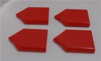 LEGO 22385 - 6294045 Tiles 2x3 With Angle Red x4
