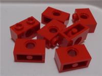LEGO 3700 370021 Technic Brick 1x2 Red x7 Parts & Pieces **