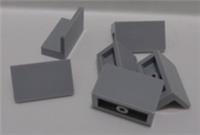 LEGO Parts 4865 - 6146223 Panel 1x2x1 Medium Stone Grey x6