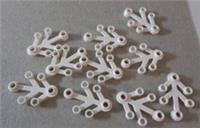 LEGO Parts & Pieces 2423 - 6268821 - Plant Leaf White x10