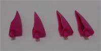 LEGO Parts & Pieces 11089 6437507 Claw Rubber 1x4x1 Red Violet x4
