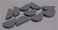 LEGO Parts & Pieces 1748 6408629 TILE 1X2, W/ 1/2 CIRCLE Medium Stone Grey x10