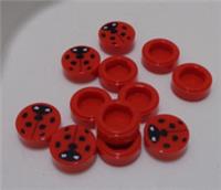 LEGO Parts & Pieces 6324417 6449709 98138 Flat Tile 1x1 Animal red x12