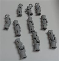 LEGO TECHNIC 633527/61903 Universal Joint 3L Medium Stone Grey x10