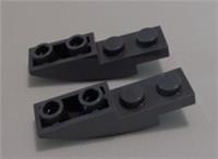 LEGO Part 13547 6177704 Brick 1x4x1 Inverted Bow Dark Stone Grey x2