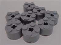 LEGO Parts 6143 - 6116 - 3941 - 4211526 2x2 Round Brick Medium Stone Grey x8