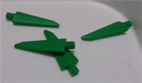 Lego Parts 64727 6270084 Sword Spike flexible 3.5L Dark Green x4