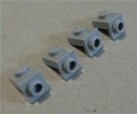 LEGO 36841 - 6248078 PLATE 1X1 W/ 1.5 Downwards Bracket Medium Stone Grey x4 **