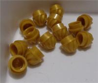 LEGO Part 15470 6050916 Plate 1x1 Round with Swirled Top Gold x14 Pieces