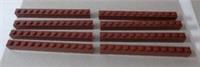 LEGO 6112 - 4222627 Brick 1x12 Reddish Brown x8 Parts & Pieces & Spares