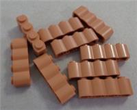 LEGO Parts 30137 4651232 Brick 1x4 Log Medium Nougat x9