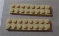 LEGO Spares Parts 4113988 3034 2x8 Plates Tan x2