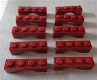 LEGO Pieces & Parts 3659 - 6146854 Arch 1x4x1 Dark Red x10