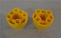 LEGO Spare Parts 24947 2x2 Dome Bottom With Studs Bright Yellow x2