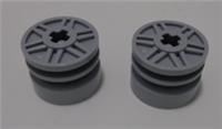 LEGO Parts & Pieces 55982 - 4490127 Rim 18x14 hole Medium Stone Grey x2