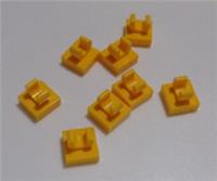 LEGO Parts & Pieces 15712 6262140 Modified 1x1 Tile With Clip Yellow Orange x8