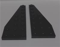 LEGO PART 50304/50305 4251393 4251394 Wedge Left & Right 8x3 Black x1 Pair