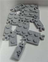LEGO Pieces 78256 Plate 2x1 W Holder Medium Stone Grey x16