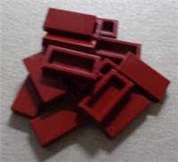 Lego Part 4539090 - 3069 1x2 Plate Smooth Flat Tile Dark Red x16