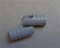 LEGO Part 57360 6271539 Friction ForkW/Cross Hole Medium Stone Grey x2