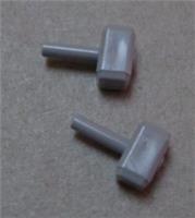 LEGO Parts 75904 6004729 Marvel Thor Hammers Medium Stone Grey x2