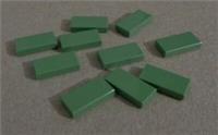 Lego Pieces & Parts 3069 - 4616578 Flat Tile 1x2 Sand Green x10