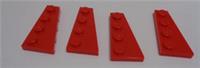 LEGO Pieces & Parts 41769 4160866 Wings 2x4 Plates Right Red x4