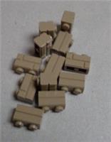 Lego Pieces & Parts 98283 - 4646577 Masonry Bricks 1x2 Sand Yellow x12