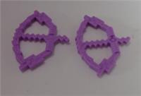 LEGO 18792 6167567 Minifigure Weapon Bow Pixelated with Arrow Med Lavender x2