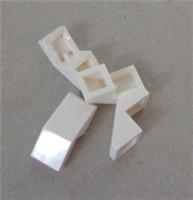 LEGO 28192 - 6166894 Slope 45 Degree 2x1 With Cutout White x4**