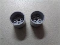 LEGO TECHNIC 73111 6326483 DESIGN ELEMENT 3X3X2 CROSS HOLE Medium Stone Grey x2