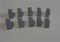 LEGO 3040 Slope Brick 1x2 Medium Stone Grey x10 Creator Expert - City