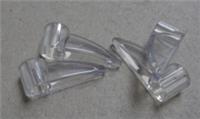LEGO TECHNIC 4611639 - 41669 Bionicle 1 x 3 Tooth with Axle Hole Clear x4