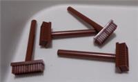Lego Parts & Pieces 3836 - 4211157 Broom Reddish Brown x4