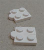 LEGO 19954 - 73983 - 6102776 Hinge Plates 1x4 White x2 Pieces & Parts **