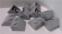 Lego - 3039 2x2 Sloped Brick Medium Stone Grey x10 - Creator Expert