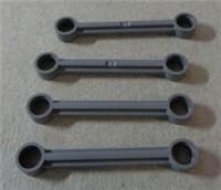 LEGO TECHNIC 4629920 - 32005 - 1 x 6 Link Bar - Track Rod Dark Stone Grey x4*