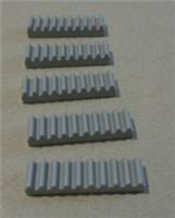LEGO TECHNIC 3743 - 4211450 Gear Rack 1x4 Medium Stone Grey x5 Parts & Pieces **