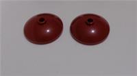 Lego Parts & Pieces 43898 - 6393571 3x3 Parabolic Dish Dark Red x2