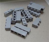 LEGO Parts 3622 - 4211428 3010 4211394 Brick 1x3 1x4 Medium Stone Grey x16