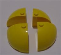 LEGO Part 88293 6299762 Arch Brick 3x3x2 Bright Yellow x4