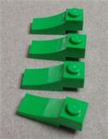 Lego Parts & Pieces 70681 6391595 Arch 1 x 3 Inverted Bright Green x4