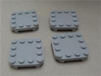 Lego Parts 66792 6294703 Table Top With Feet Medium Stone Grey x4