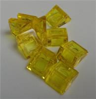 Lego Parts & Pieces 6245272 54200 - 1x1 2/3 Cheese Slope Wedge Clear Yellow x9