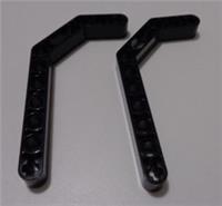 LEGO TECHNIC 4111998 - 32009 Liftarm Double Angular Beam Black x2**